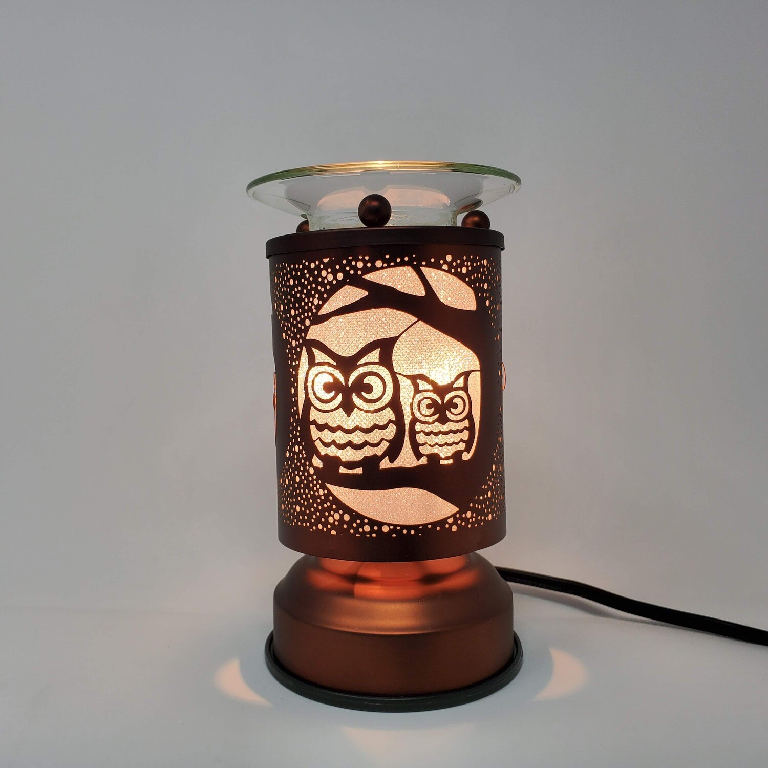 OWLS COPPER TOUCH LAMP