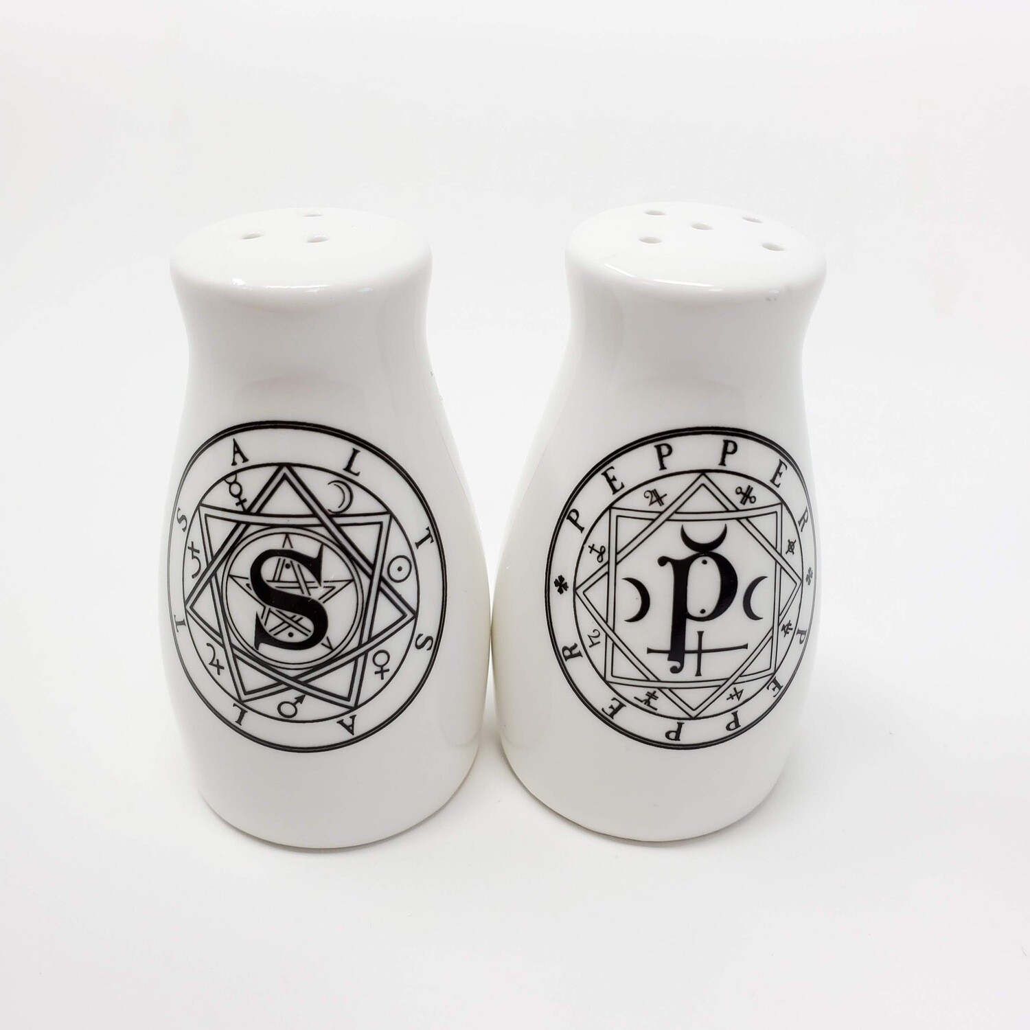 SACRED GEOMETRY SALT&amp;PEPPER SHAKERS