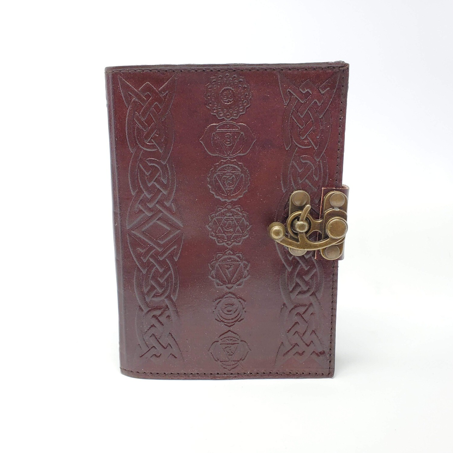 CHAKRA SYMBOLS LEATHER JOURNAL