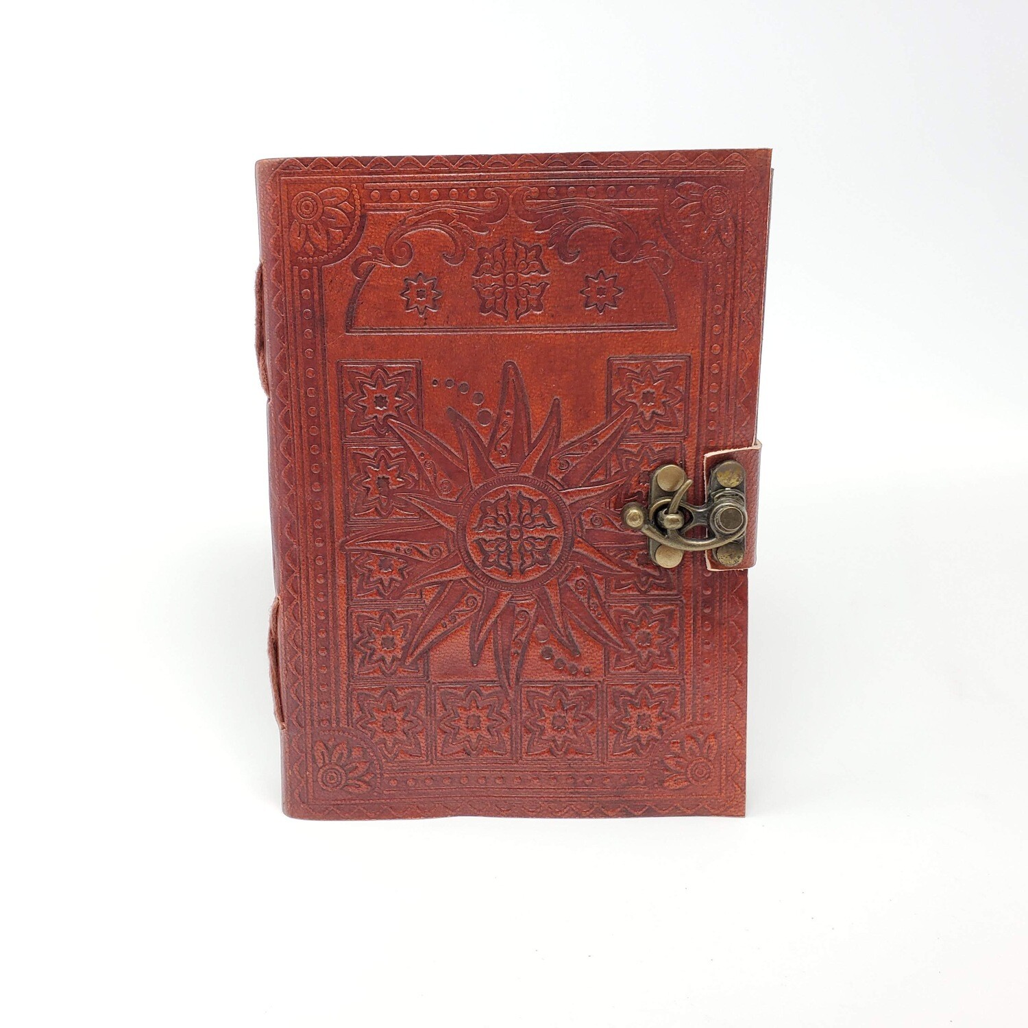 SUN LEATHER JOURNAL W/LATCH