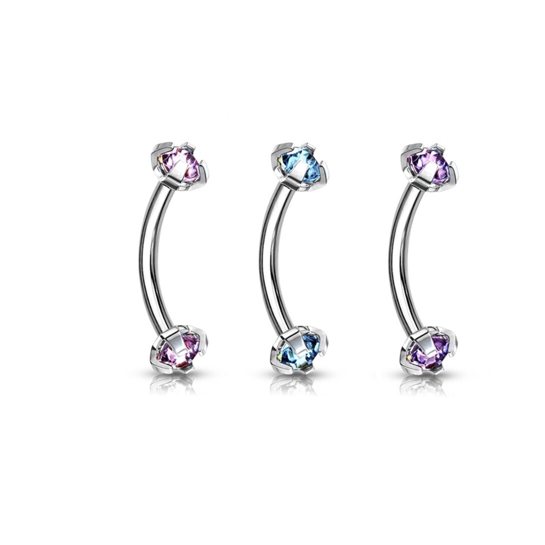 3PK PRONG LT GEM INT EYE 16G 5/16&quot; 