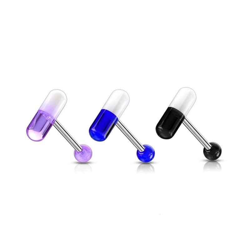 3PK PILLS TONGUE BARS 14G 5/8"
