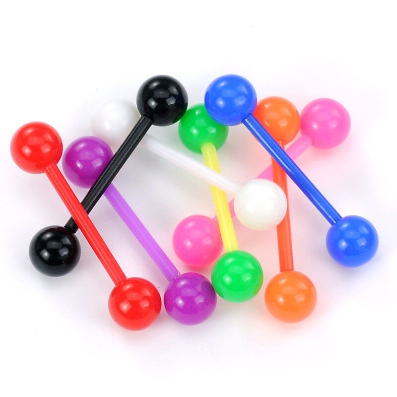 8PK ACR SOLID BALL TONGUE 14G 5/8"
