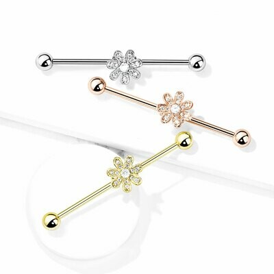 14G CZ FLOWER 1&amp;1/2&quot;