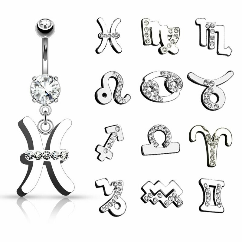 ZODIAC NAVEL 14G 3/8"
