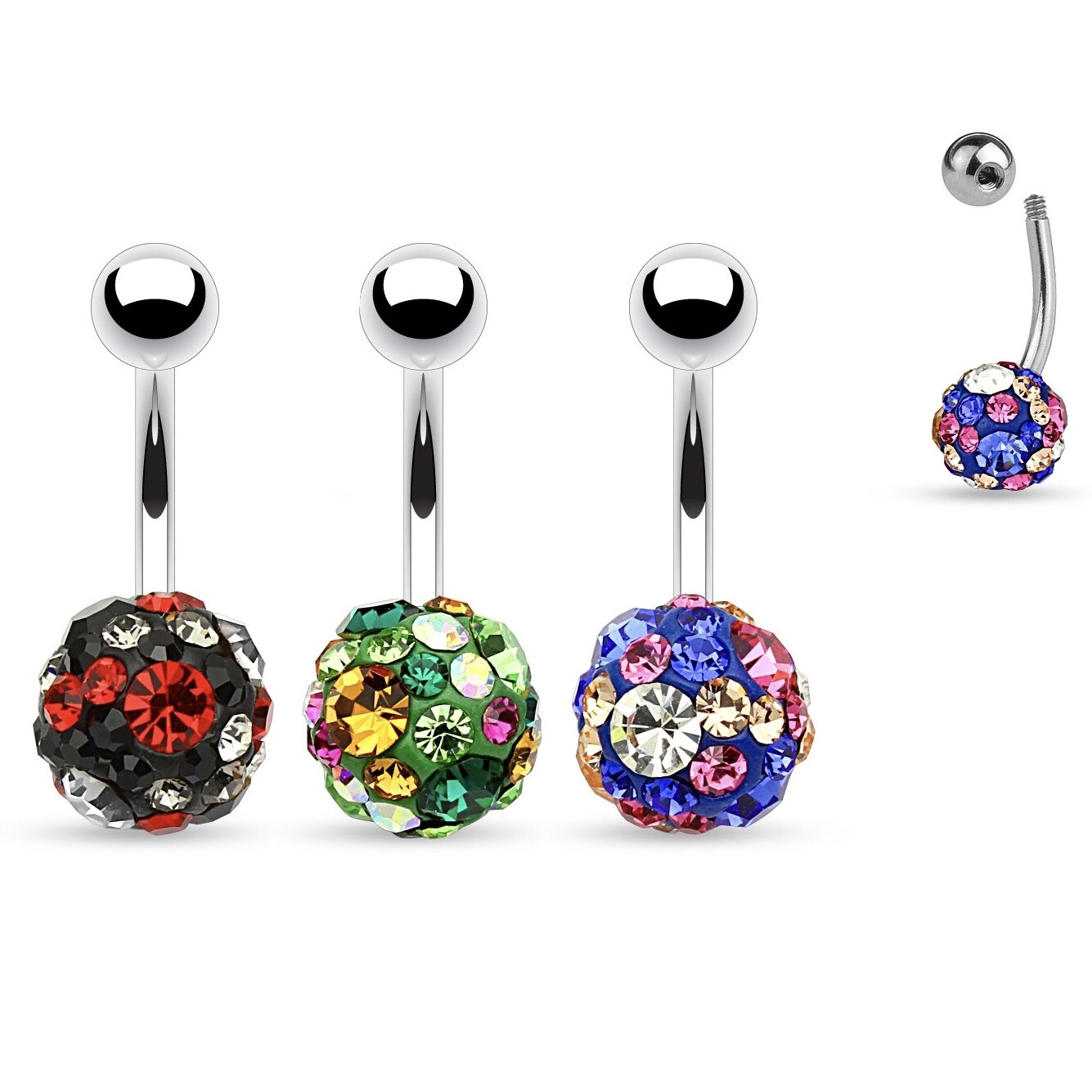 DISCO GEMS NAVEL 14G 3/8&quot;