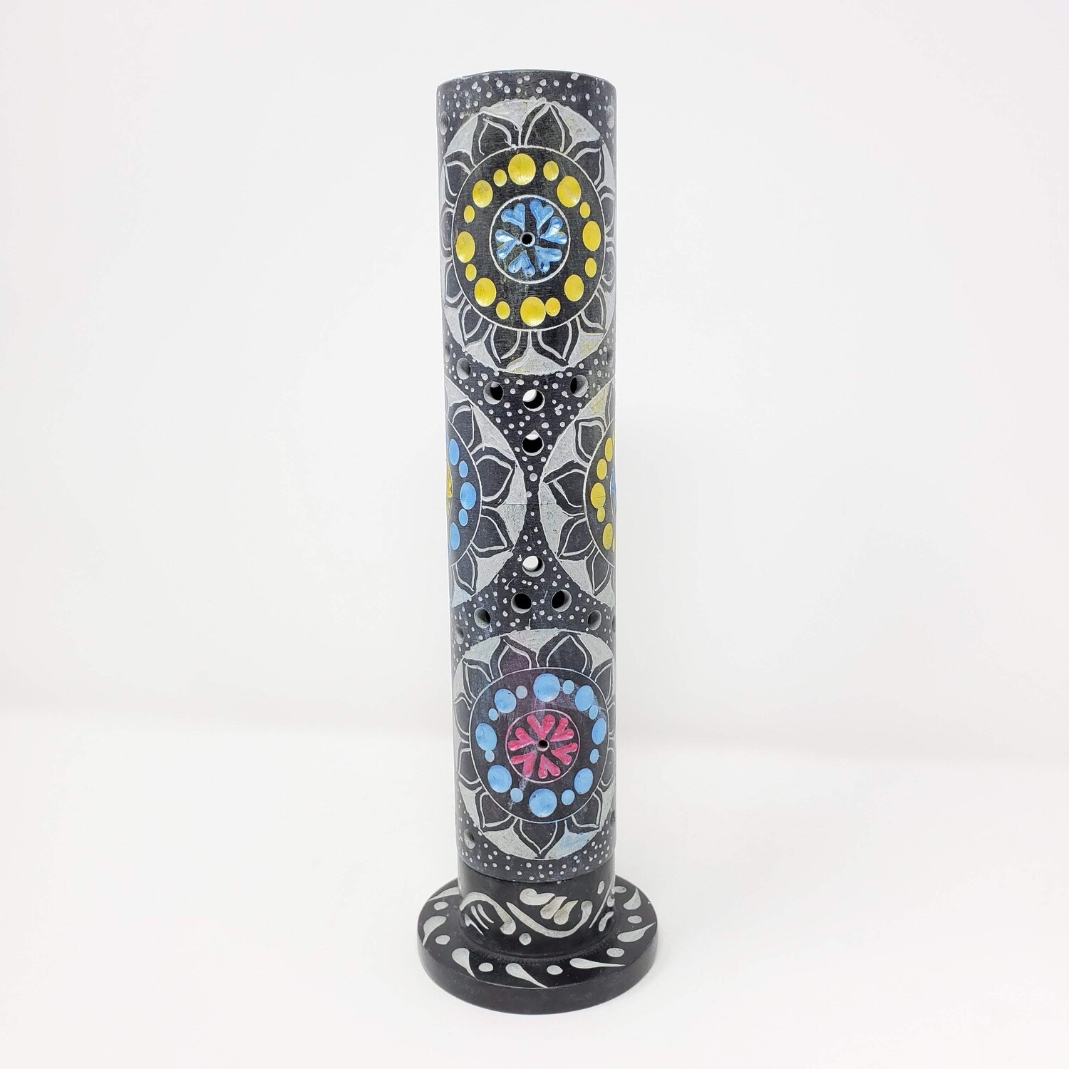 FLOWERS SOAPSTONE TOWER 10&quot;