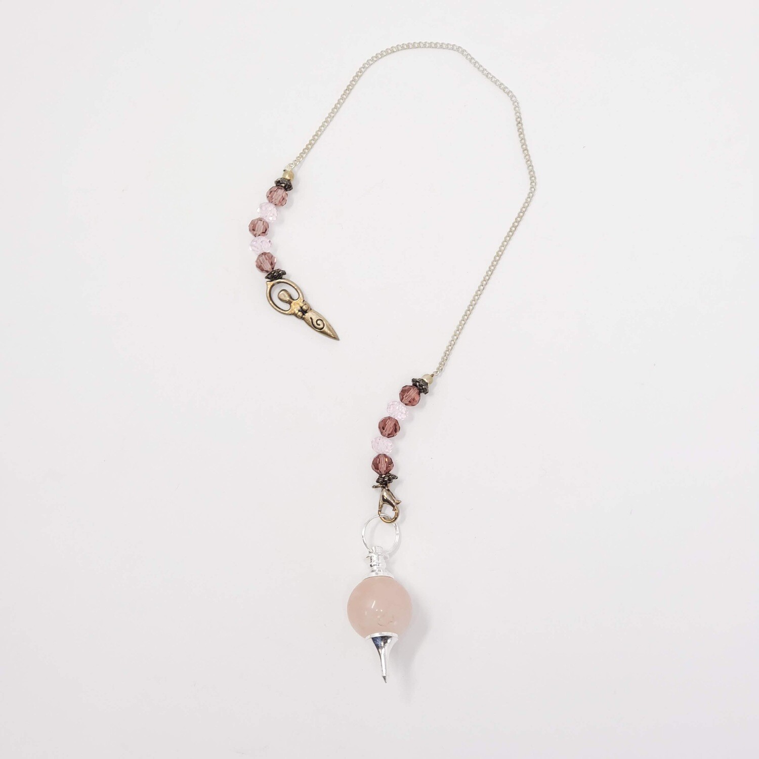 ROSE QUARTZ GODDESS PENDULUM