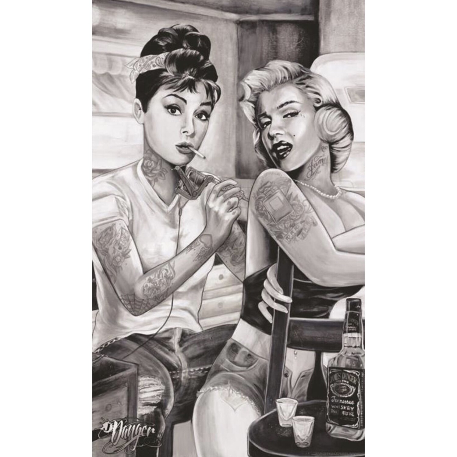 AUDREY & MARILYN TATTOO POSTER