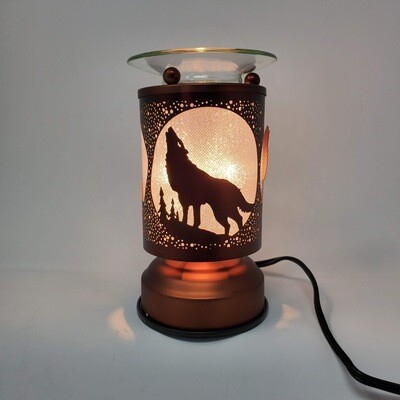 HOWLING WOLF COPPER TOUCH LAMP