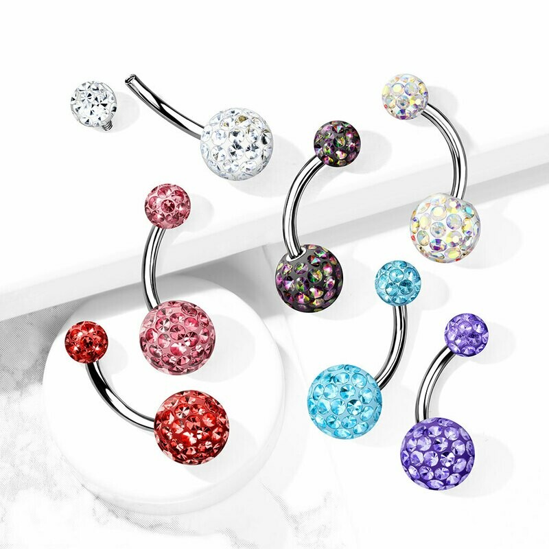 INT RESIN FERIDO NAVEL 14G 3/8"