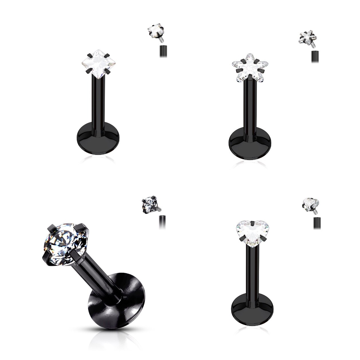 4PK LG CL GEM LAB 16G 1/4&quot;