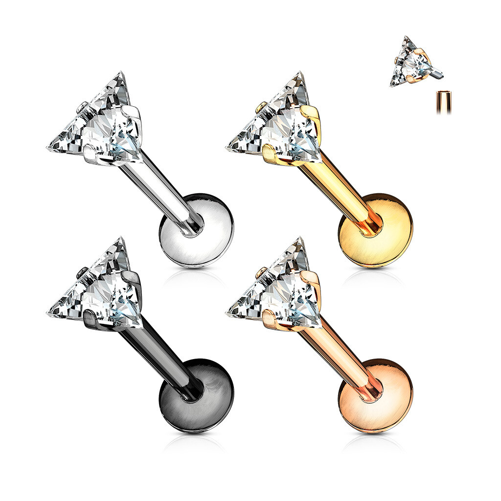 4PK TRIANGLE CZ METALS LAB 16G 5/16&quot;