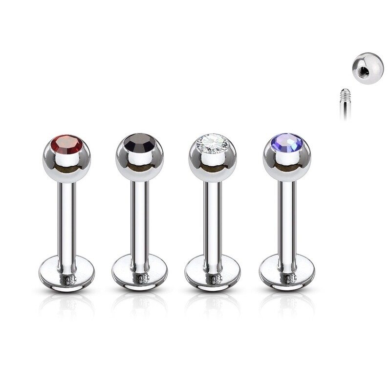 5PK DK GEMBALL LAB 16G 3/8"