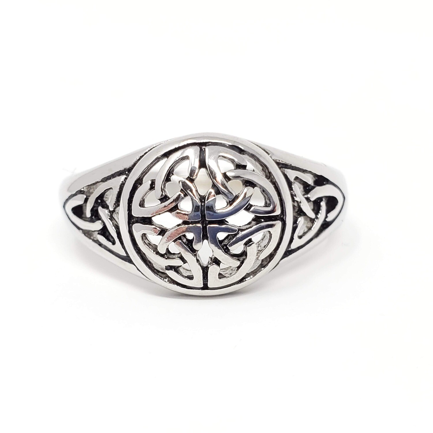 316L CELTIC WEAVE TRIQUETRA RING