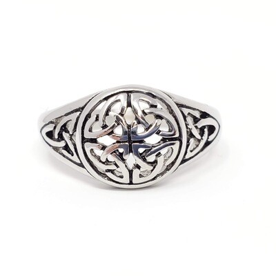 316L CELTIC WEAVE TRIQUETRA RING