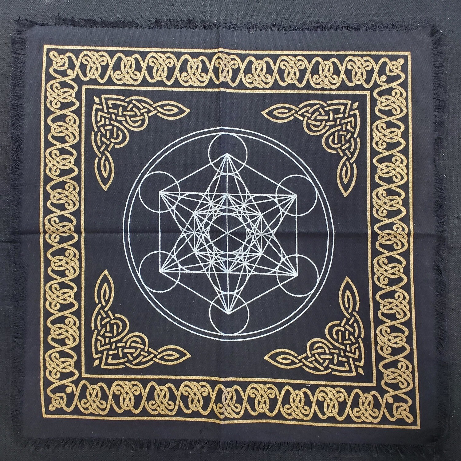 METATRONS CUBE ALTAR CLOTH 18&quot;x18&quot;
