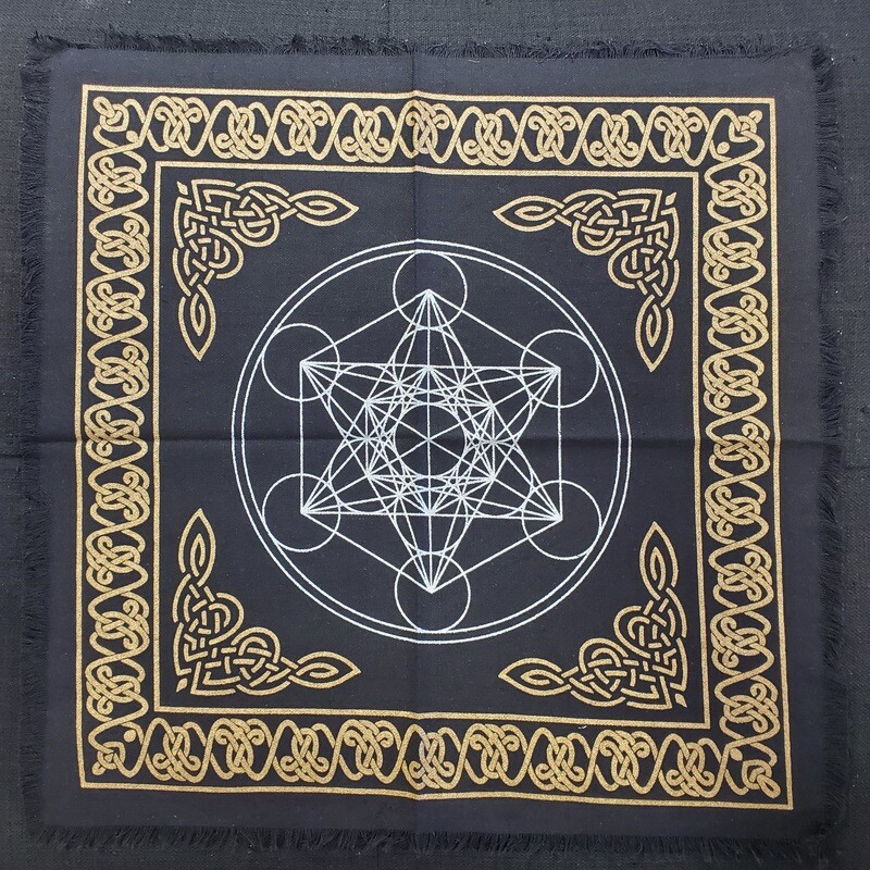 METATRONS CUBE ALTAR CLOTH 18"x18"