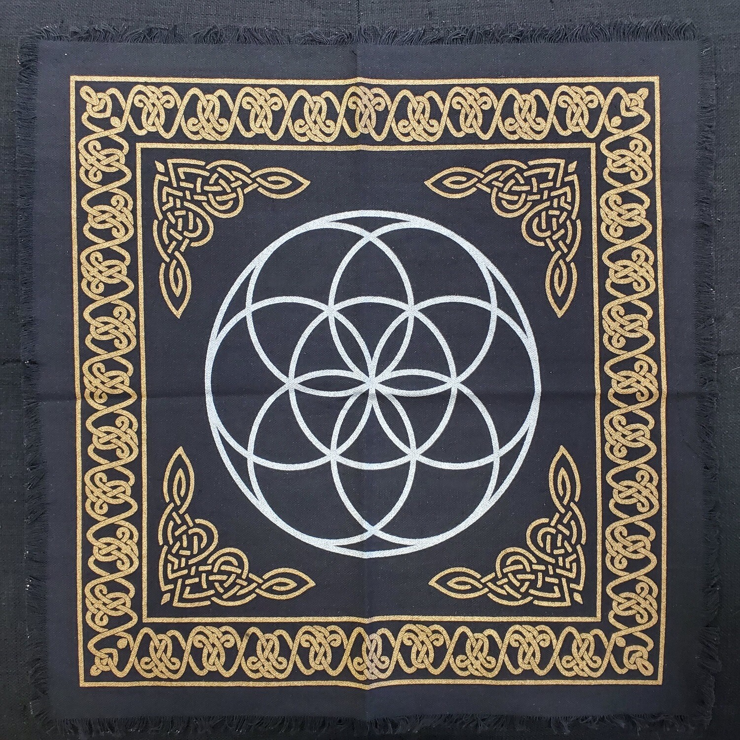 SEED OF LIFE ALTAR CLOTH 18&quot;x18&quot;