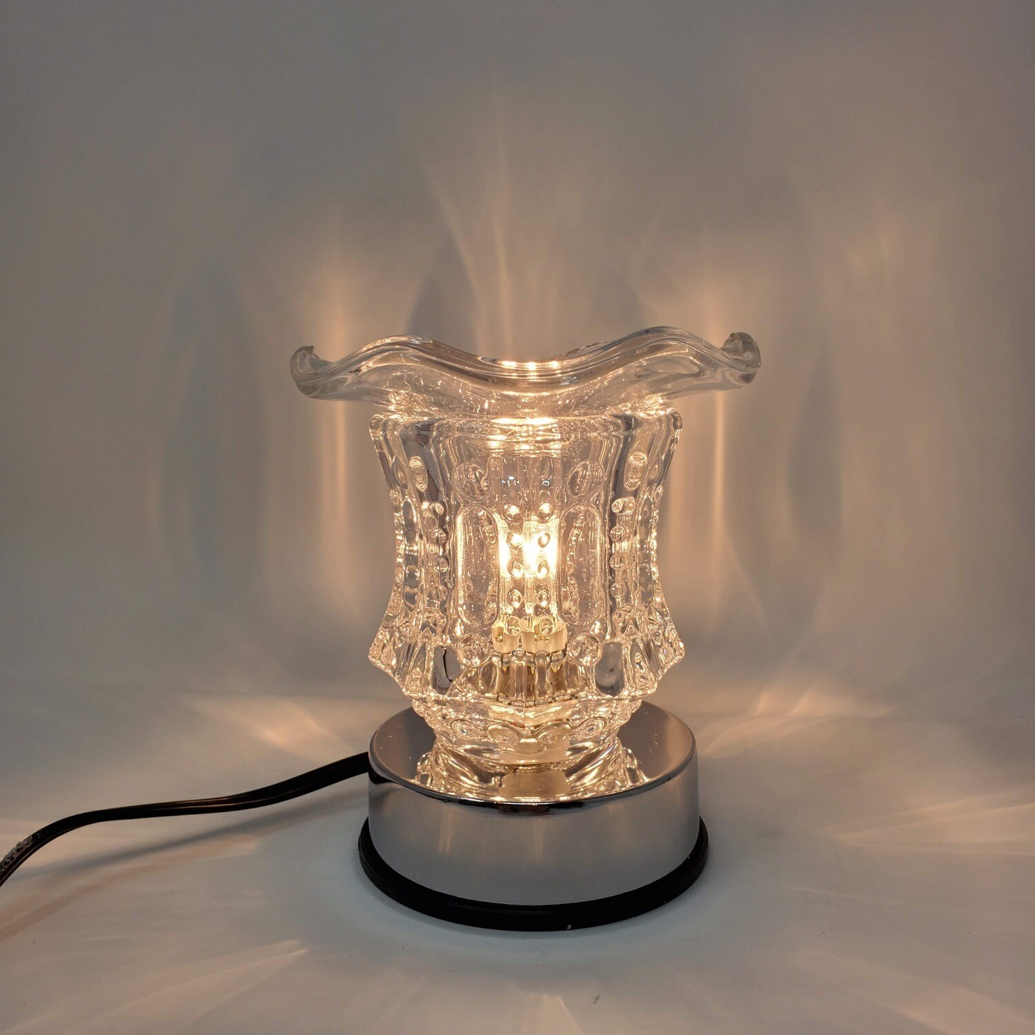 CLEAR VINTAGE SOLID TOUCH LAMP