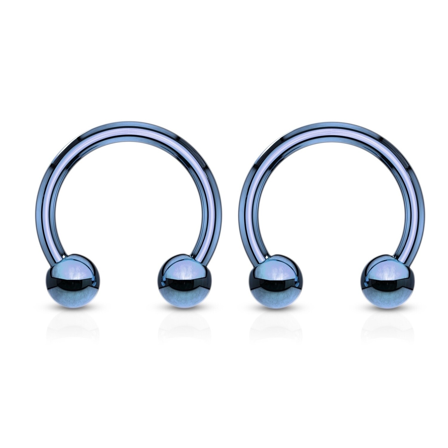 2PK BLUE HORSESHOES