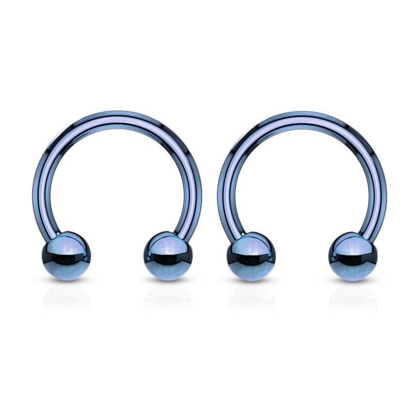 2PK BLUE HORSESHOES