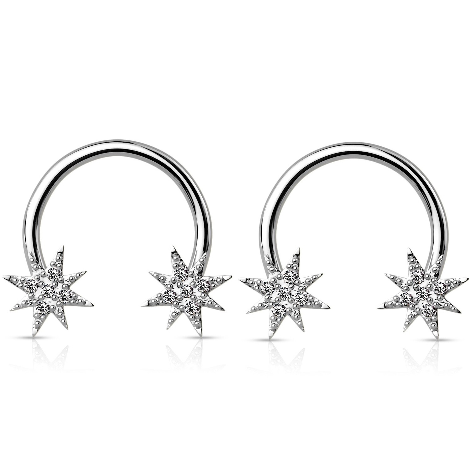 2PK STARBURST HORSE 16G 5/16&quot;, 316L: STEEL
