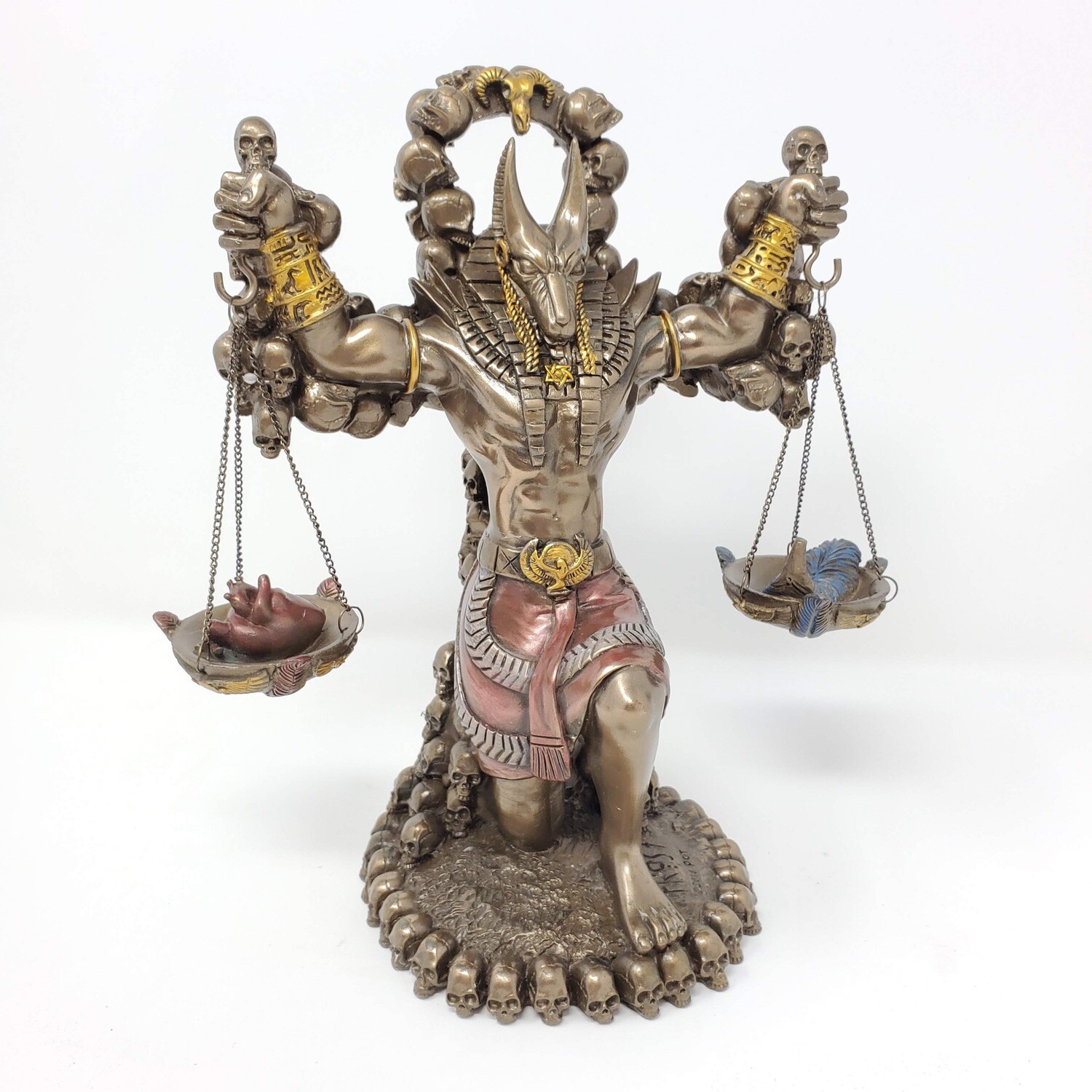 JUDGEMENT ANUBIS STATUE BRONZED