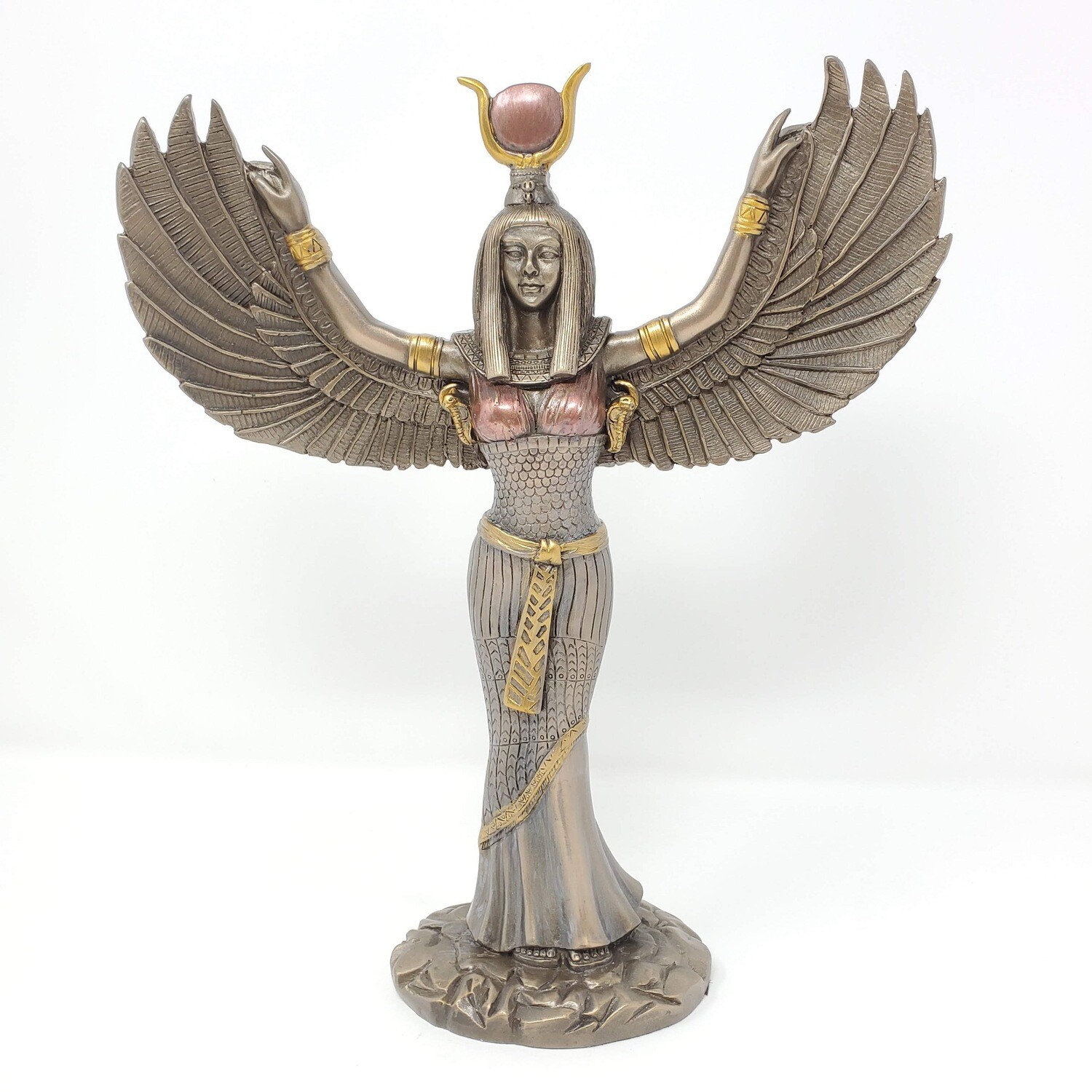 WINGED ISIS BRONZE STATUE