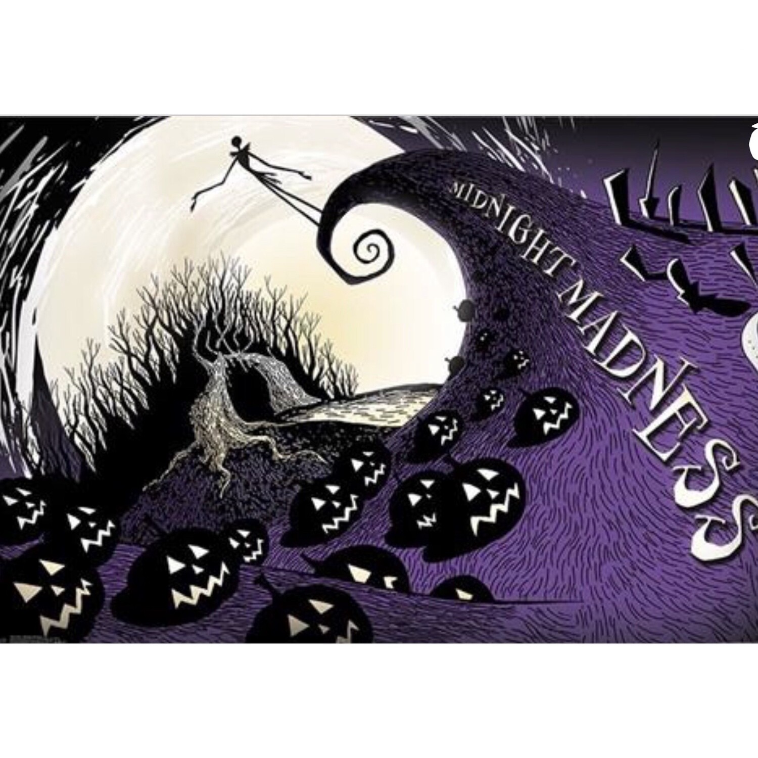 NIGHTMARE BEFORE CHRISTMAS MIDNIGHT MADNESS POSTER