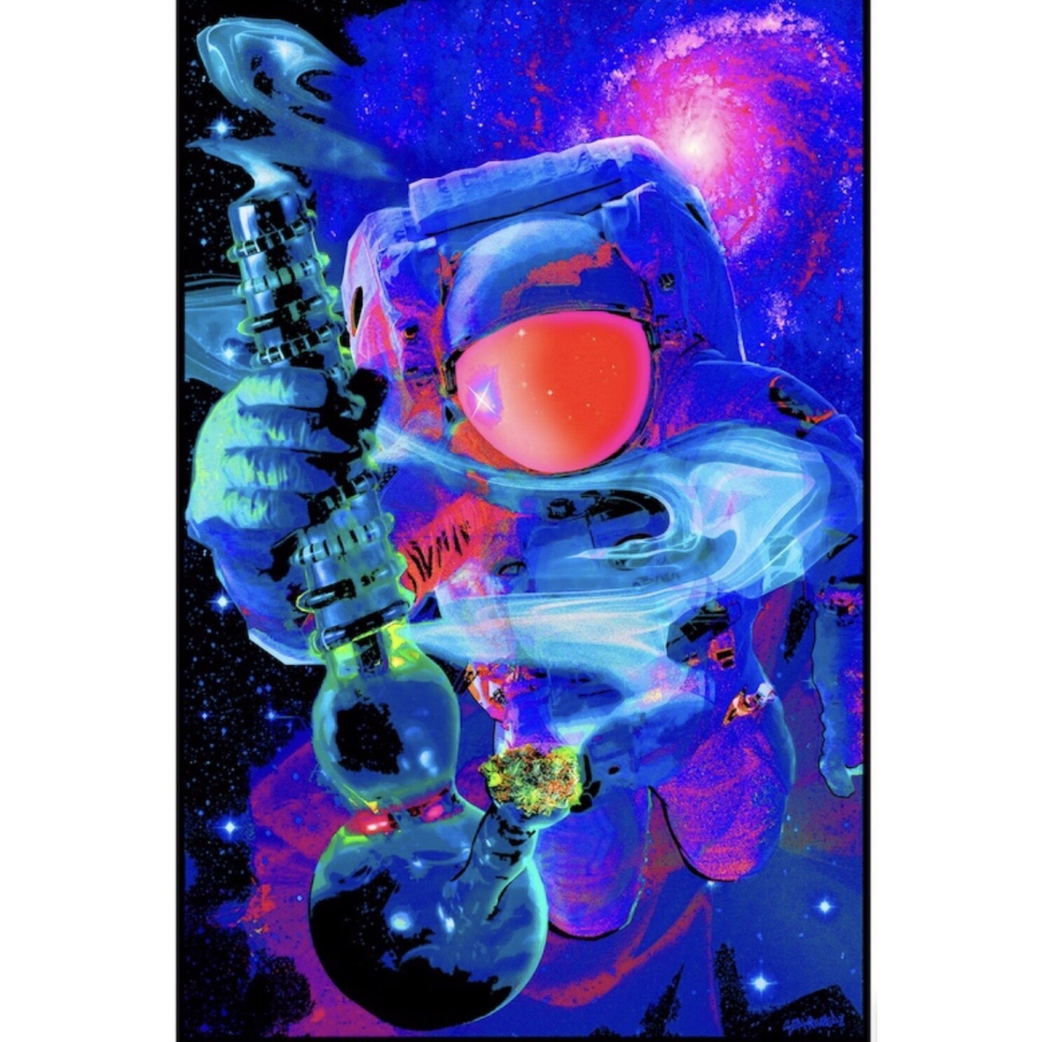 SPACED OUT BLACKLIGHT POSTER