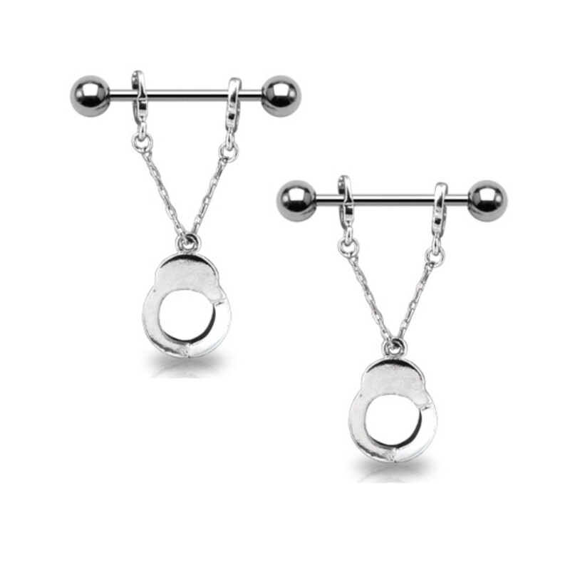 14G 3/4" HANDCUFF DANGLE SHIELDS