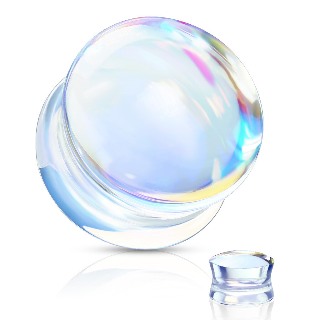 IRIDESCENT GLASS PLUGS