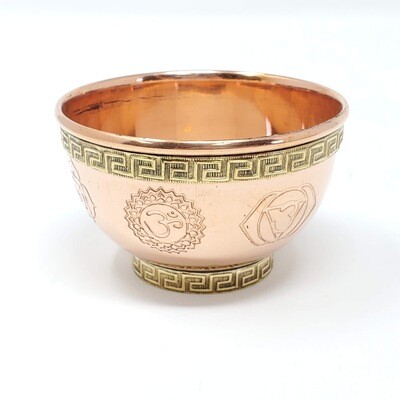 7 CHAKRA COPPER OFFERING BOWL