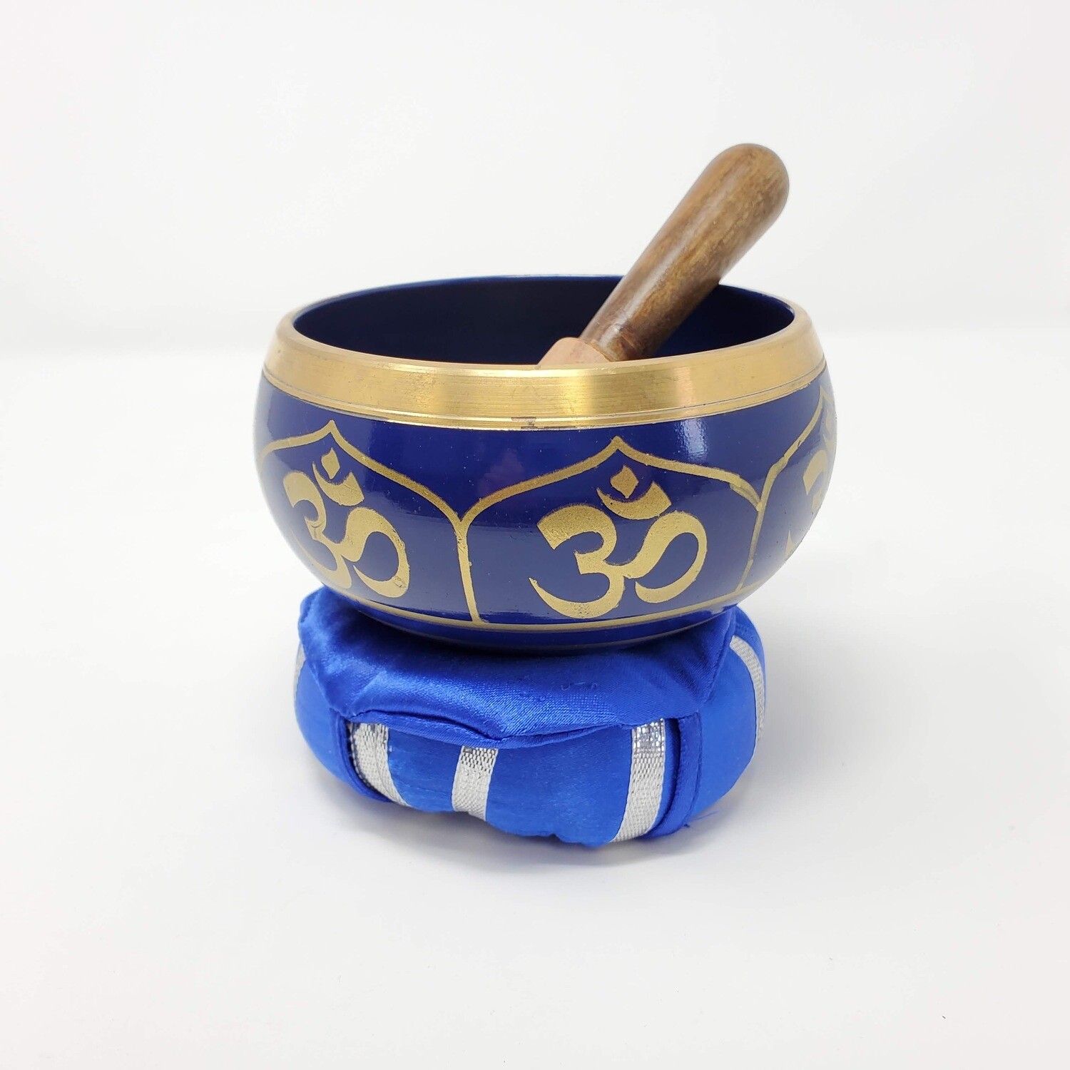BLUE OM SINGING BOWL KIT