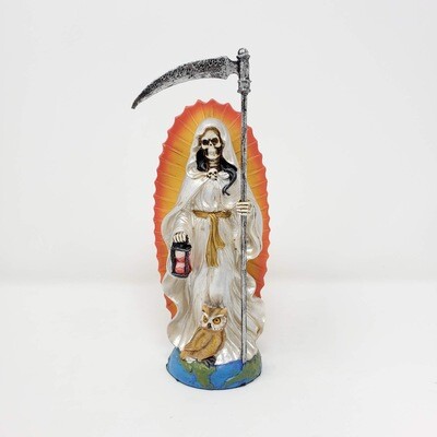 SANTA MUERTE SHINING WHITE STATUE