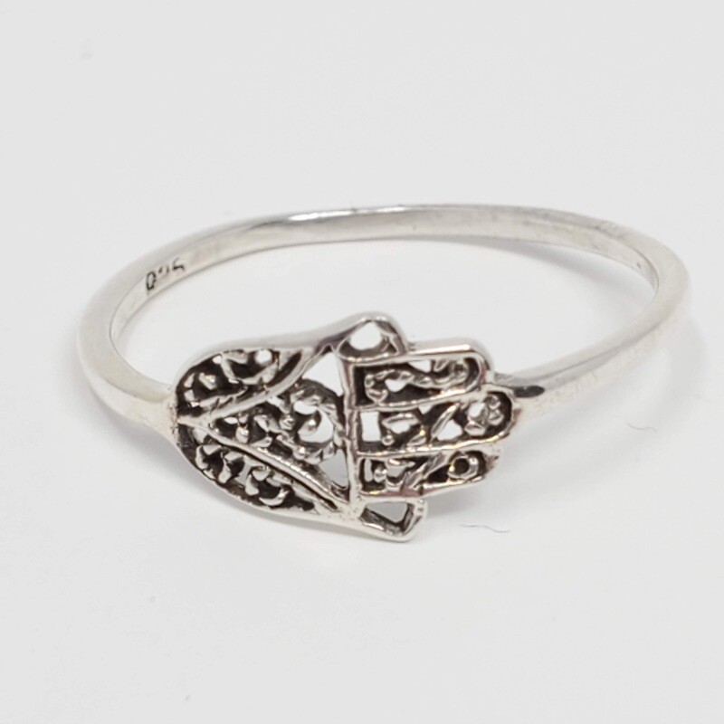 925 MD HAMSA HAND RING