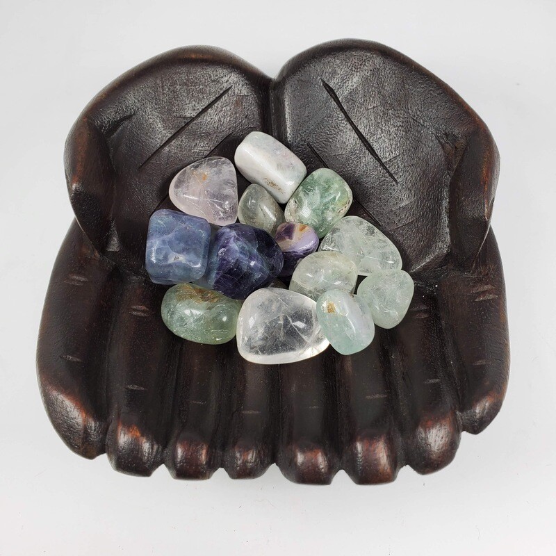 FLUORITE TUMBLED STONE