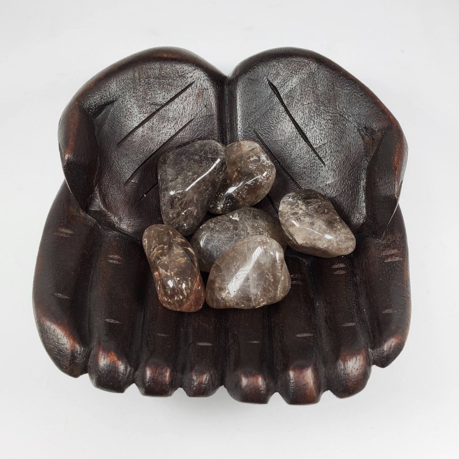 SMOKY QUARTZ TUMBLED STONE