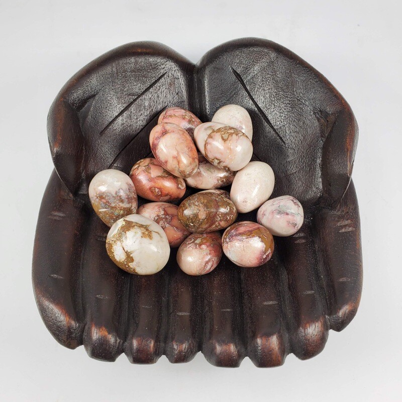 PINK JASPER TUMBLED STONE