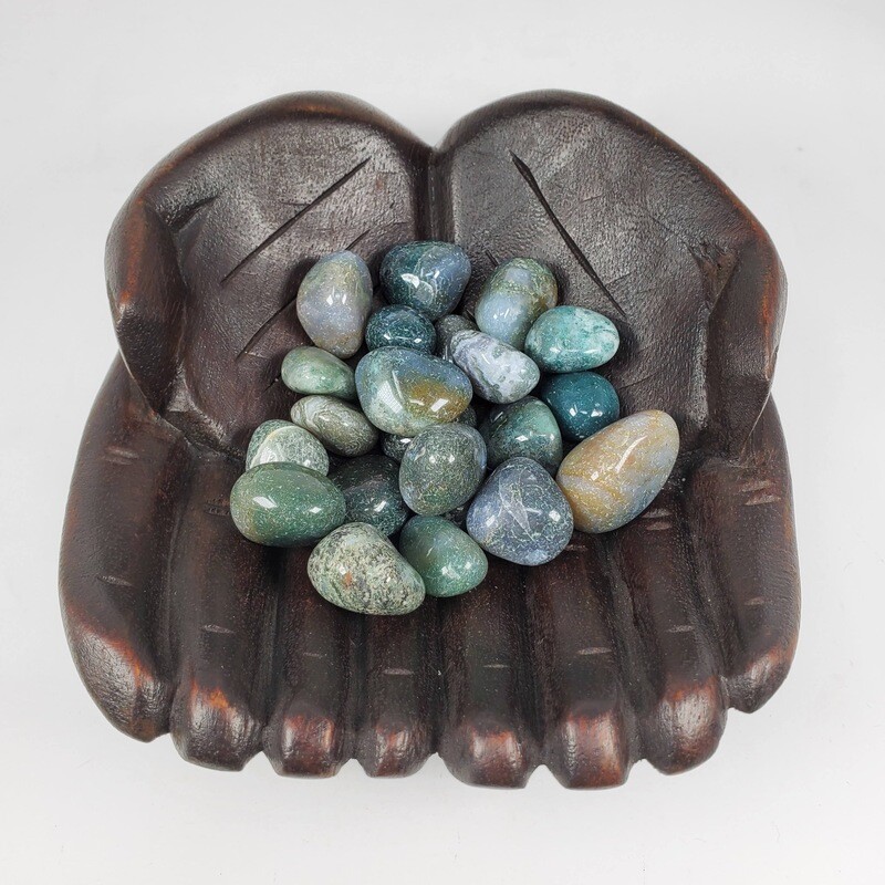 MOSS AGATE TUMBLED STONE