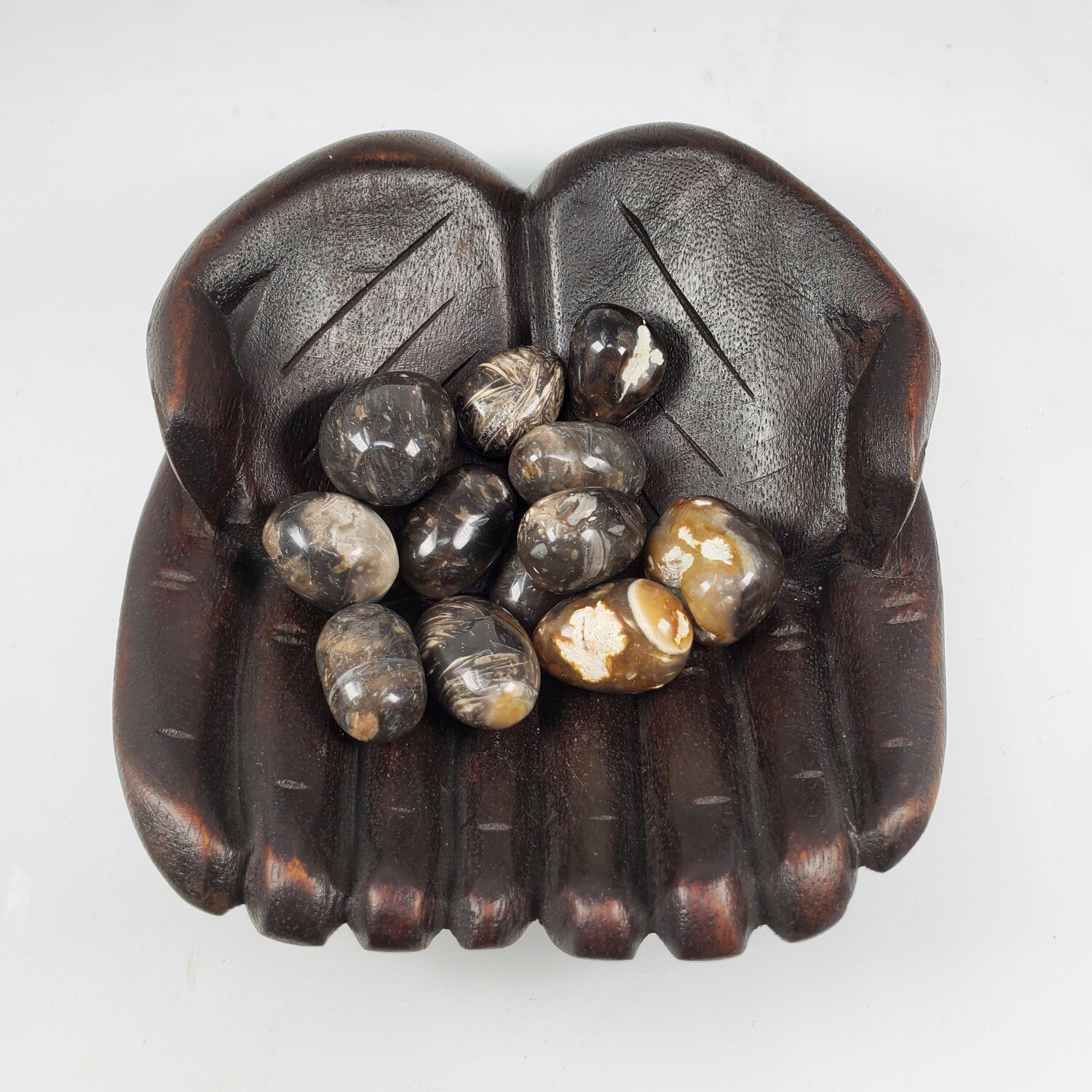 FEATHER AGATE TUMBLED STONE