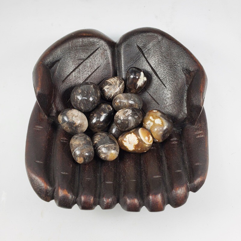FEATHER AGATE TUMBLED STONE
