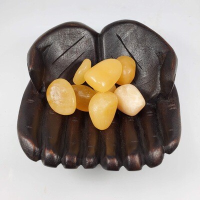 ORANGE CALCITE TUMBLED STONE