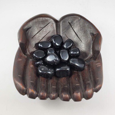 BLACK OBSIDIAN TUMBLED STONE