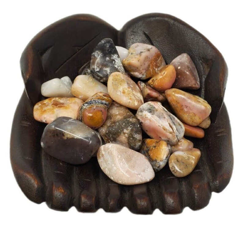 PINK OPAL TUMBLED STONE