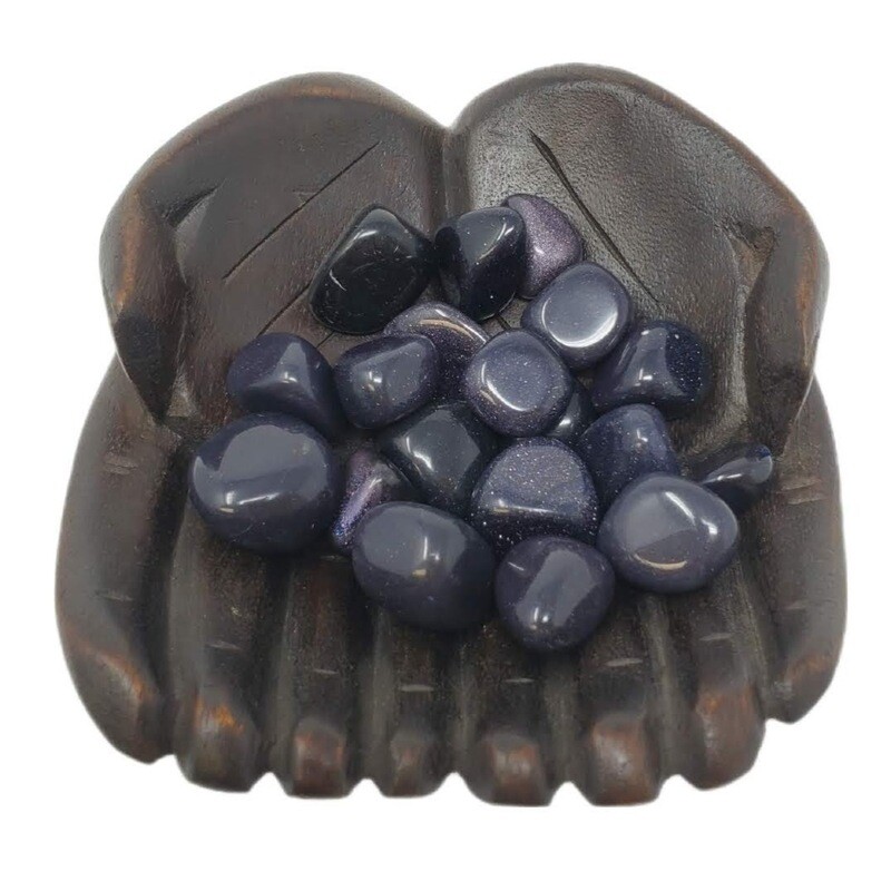 BLUE GOLDSTONE TUMBLED STONE