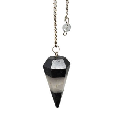 TOURMALINE&amp;WHITE AGATE PENDULUM