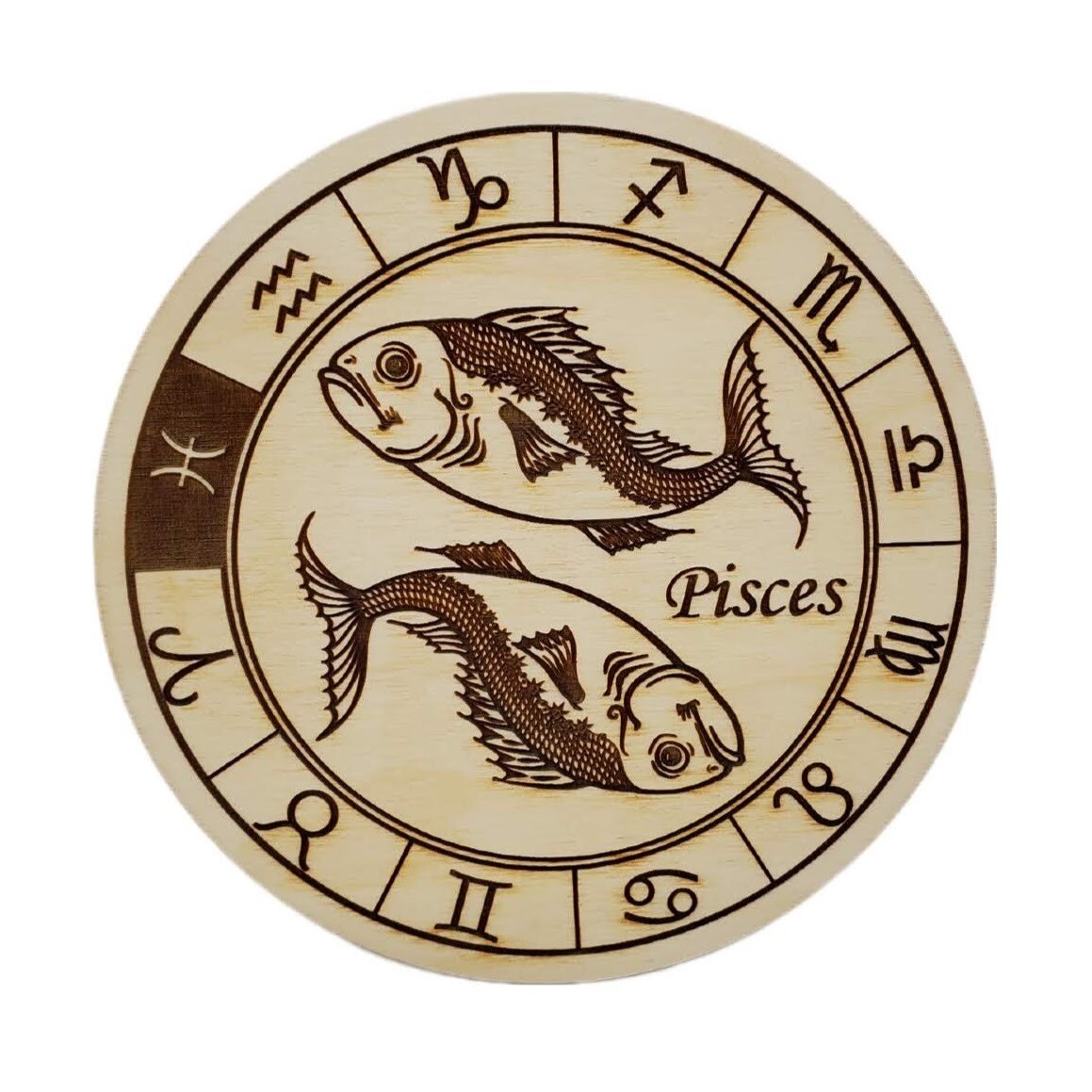 ENGRAVED PISCES PLATE