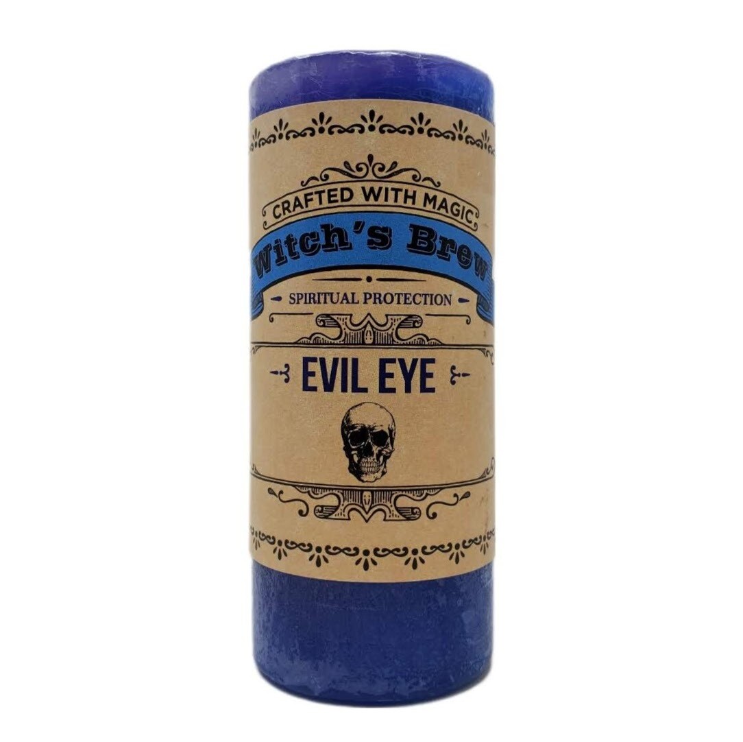 EVIL EYE PILLAR CANDLE